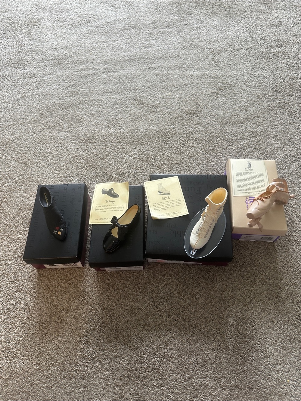 Just The Right Shoe Cream Women’s skates/ tap shoes/ toe shoes/ boot